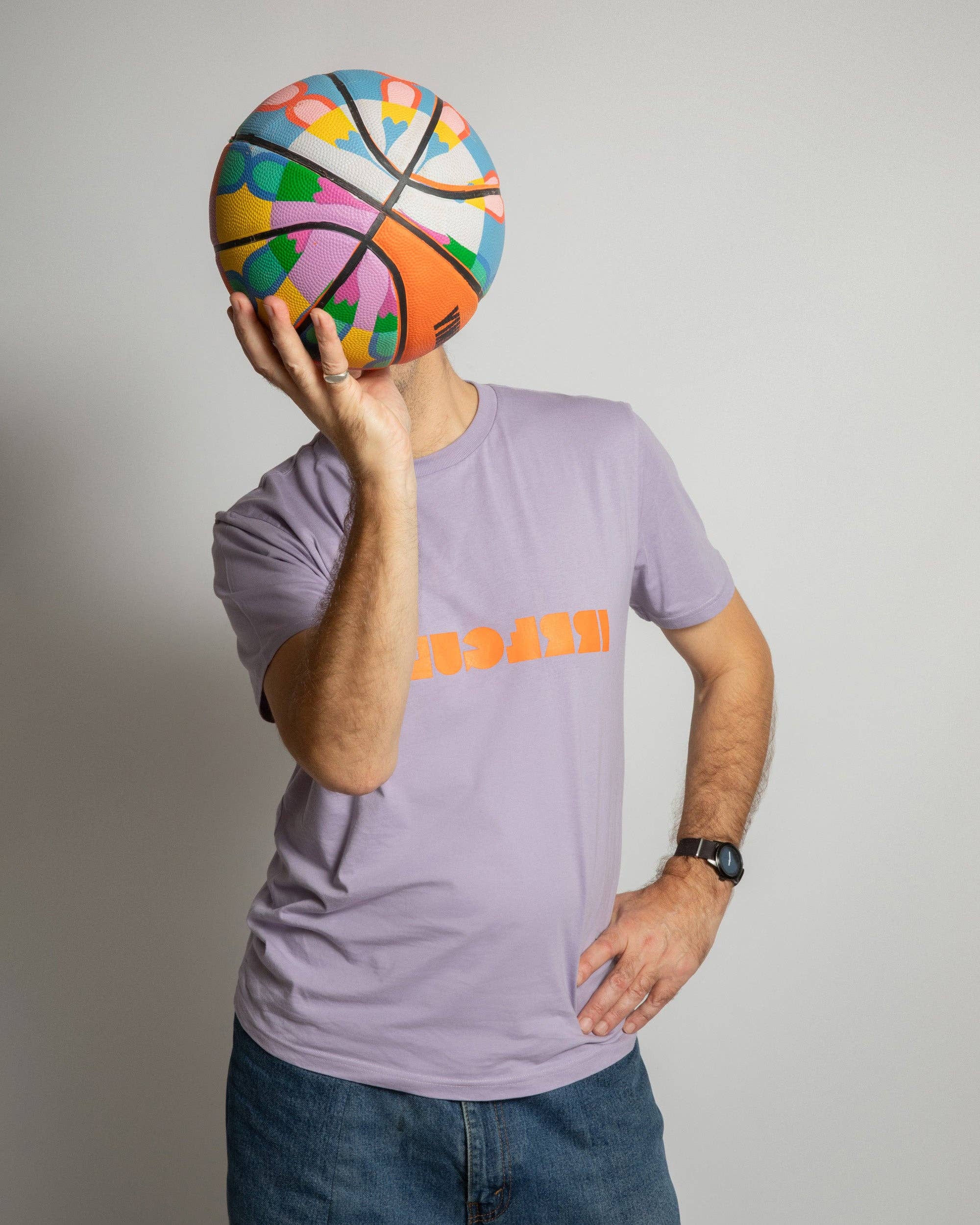 Irregular Sleep Pattern – wholesale Screen printed t-shirt – unisex – Regular-fit Irregular T-shirt in Lilac1