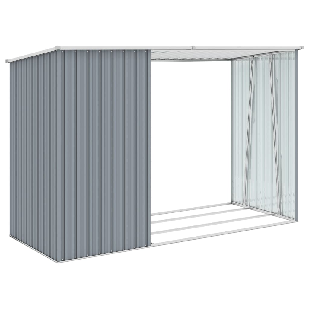 Greenwestons – wholesale Utomhusdekor – Green's Garden Vedskjul Grå 96,5 ”x38,6" x62,6" Galvaniz3