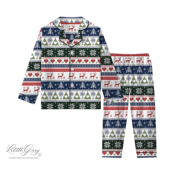 Adult Lounge Pajama Set - Nordic for wholesale by Little Grey