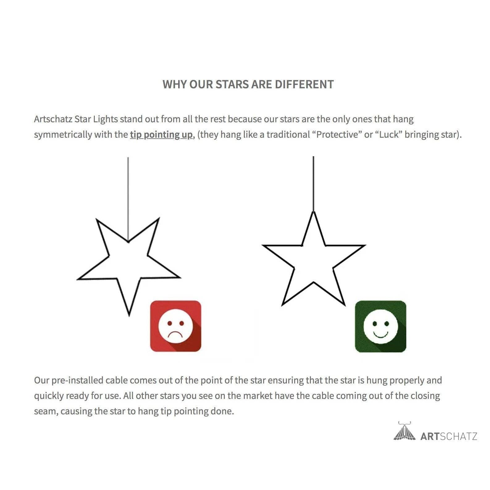 Artschatz LLC - Venta al por mayor Lámpara/farol de papel - Linterna Gaudí con 5 puntas, 24 pulgadas, papel gris y blanco3