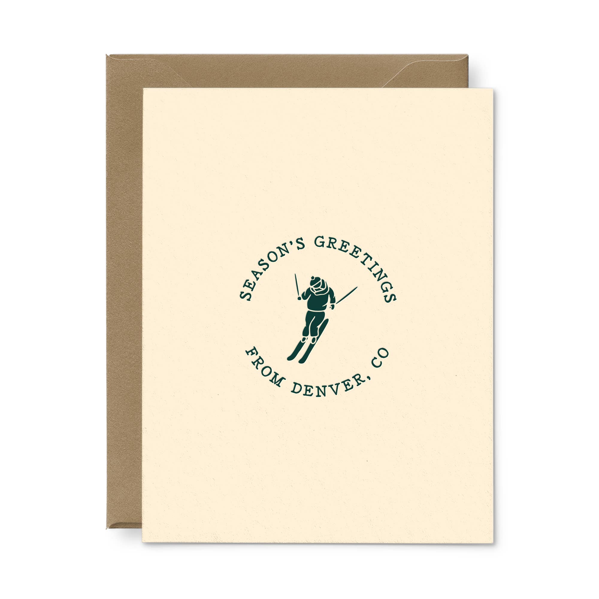 Ruff House Print Shop – wholesale Season’s Greetings card – Custom Holiday Greeting Card : Box of 61