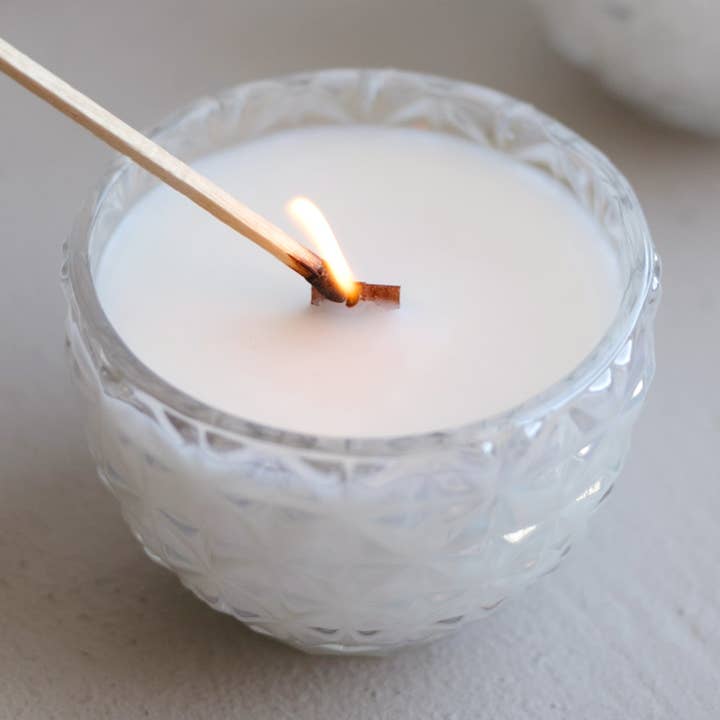 Coco Cabana 5 oz Candle | Iridescent Pineapple + Wood Wick for wholesale by Rain City Rae's