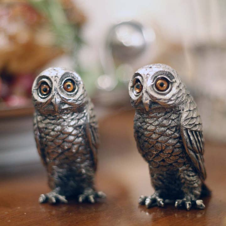 Owl Salt & Pepper Set for wholesale by Vagabond House