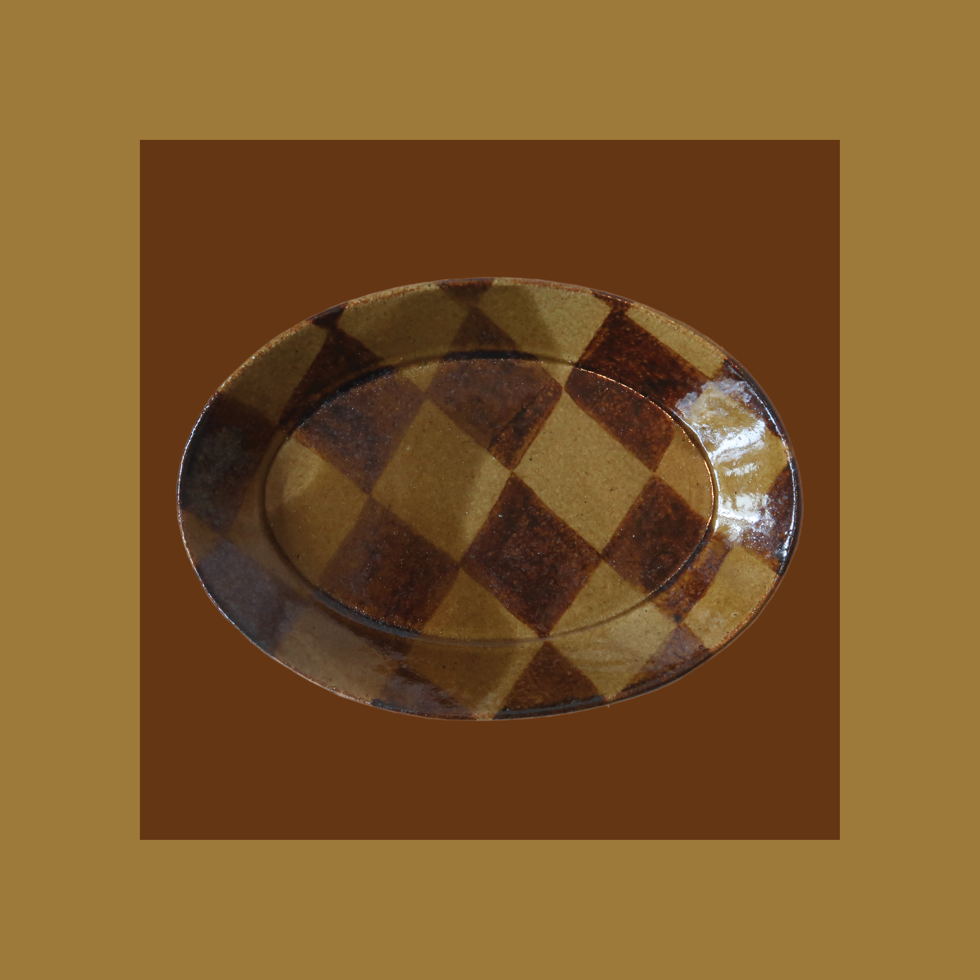 Paige Mitchell - Wholesale Decorative Plate/Dish/Bowl - Honey Glaze Circus Dish - Short Oval1