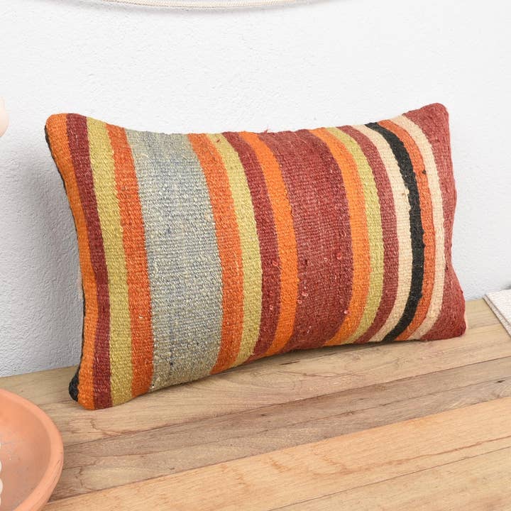 Vintage Boho Kilim Throw Pillow Sham Cover Handmade for wholesale by Kilim Pillow Decors