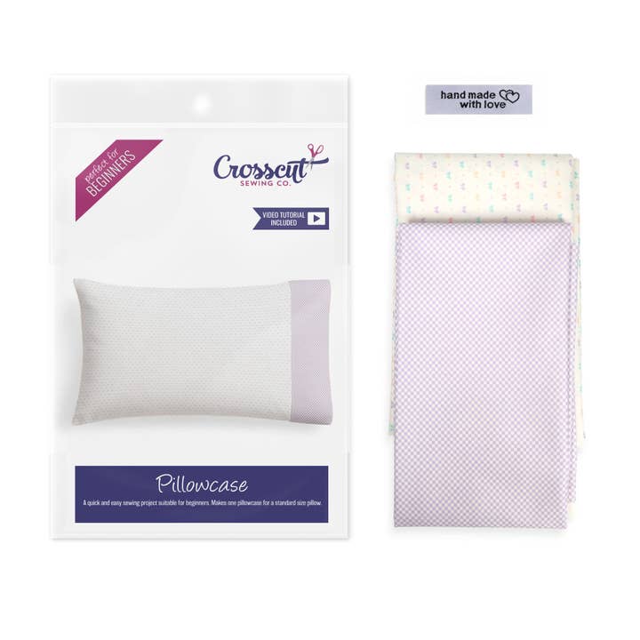 Crosscut Sewing Co. - Wholesale DIY Craft Kit - Pillowcase Sewing Kit with Instructions and Materials for DIY Sewing Projects13