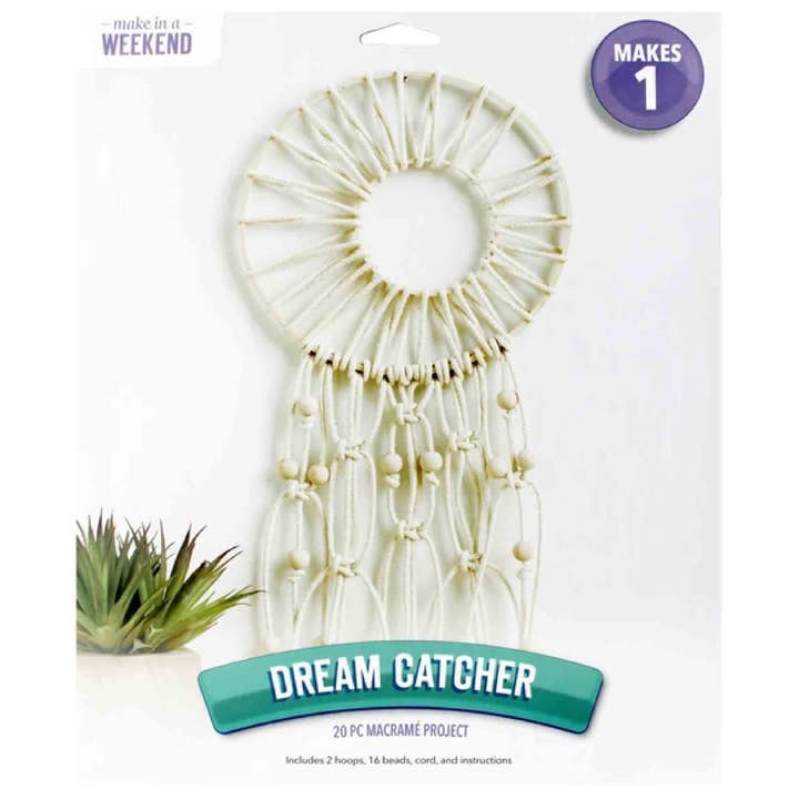 La Bella Monte - Vente Kit de bricolage - Loisirs créatifs Attrape-rêves en macramé pour décoration de fête1