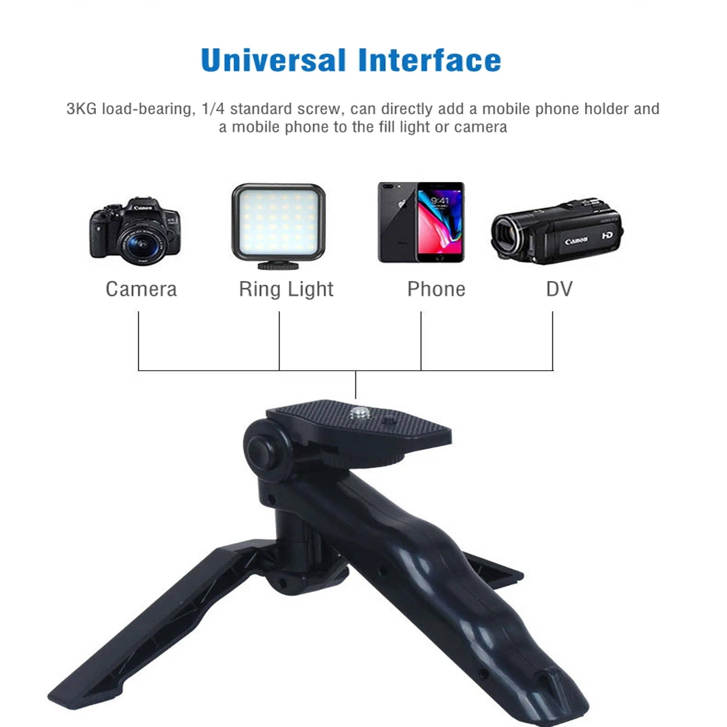 GulleeGadgets - Wholesale Music Accessory - Microphone Shooting Vlogging Kit With LED Light In Bulk4