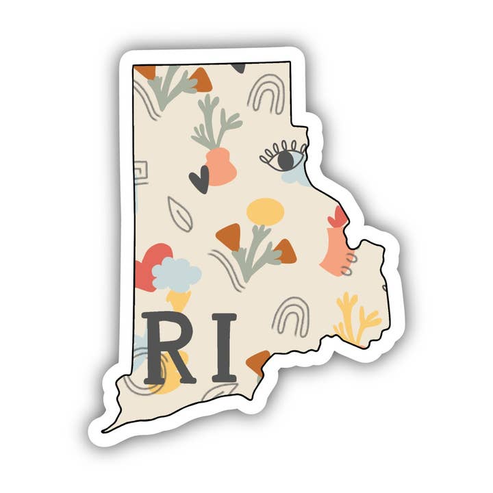 Big Moods - Wholesale Sticker - Rhode Island Abstract Pattern Sticker