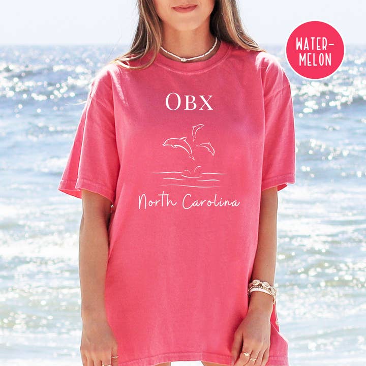 OBX North Carolina Comfort Colors® Tee for wholesale by CindyL Boutique