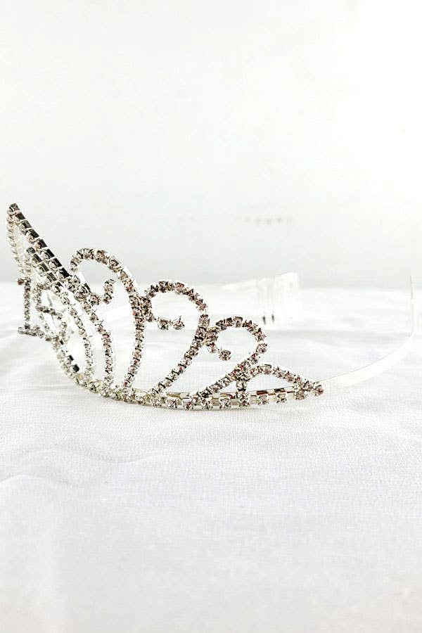 Chicas – Großhandel Tiara – Damen – Quinceanera Tiara mit hängendem 15 Anhänger HT906-9