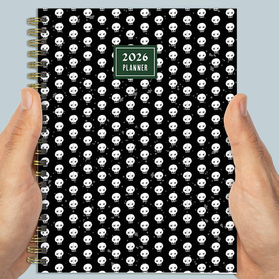 TF Publishing - Paper Goods - Wholesale Planner - 2026 Skulls & Spells Medium Weekly Monthly Planner2