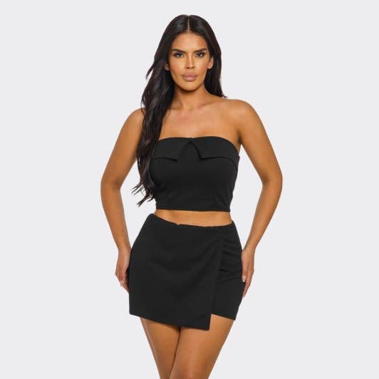 Completo Pantaloncini Corti Gonna Pantaloncino Gonna e Top per la vendita all'ingrosso da parte di D.ROCK