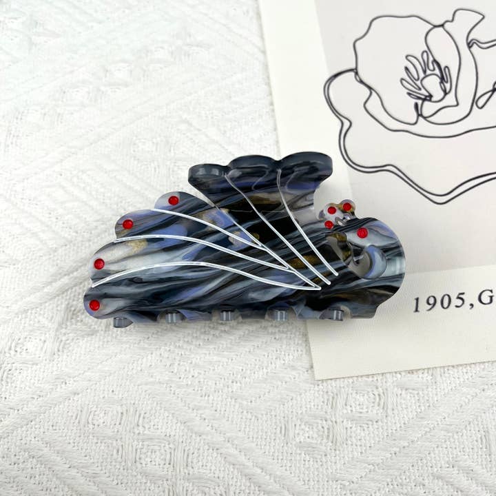 TheDivaSoap - Wholesale Hair Clip - Women's - Large Peacock Hair Clips Animal Claw Clip Valentine's Day