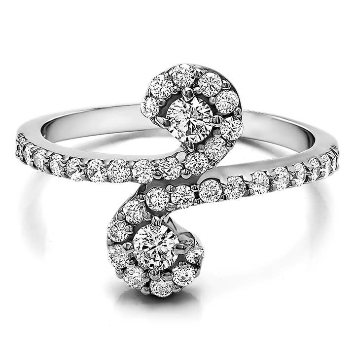 10K Gold & Diamonds Promise Ring TB-PR-0175-WG-J for wholesale by TwoBirch