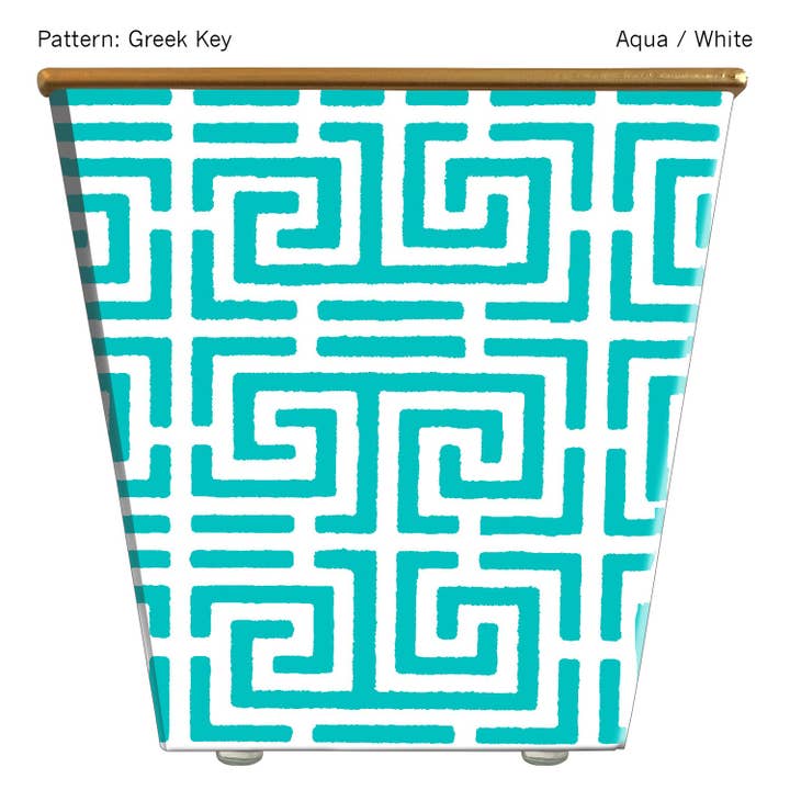 Grekisk nyckel cachepot behållare endast för wholesale av Hedge Farm Candles and Containers