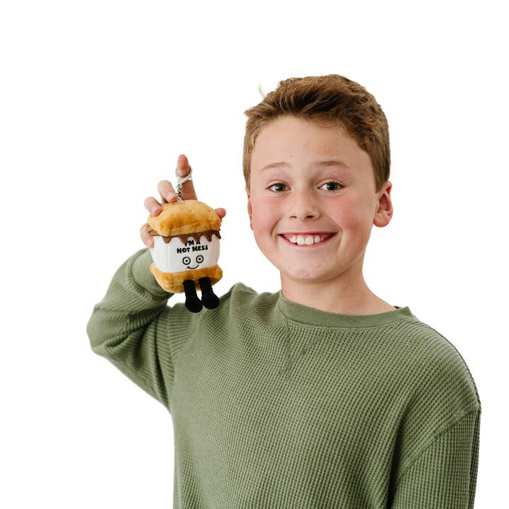 Hot Mess S'Mores Plush Bag Charm Hot Mess S'Mores Plush Bag Charm