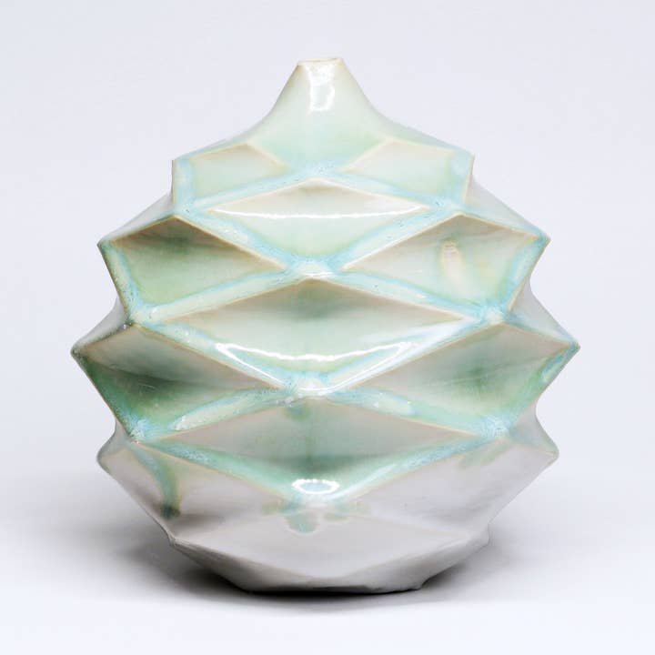 Patterned Vessels Spherical Jade for wholesale by By Alejandra Design