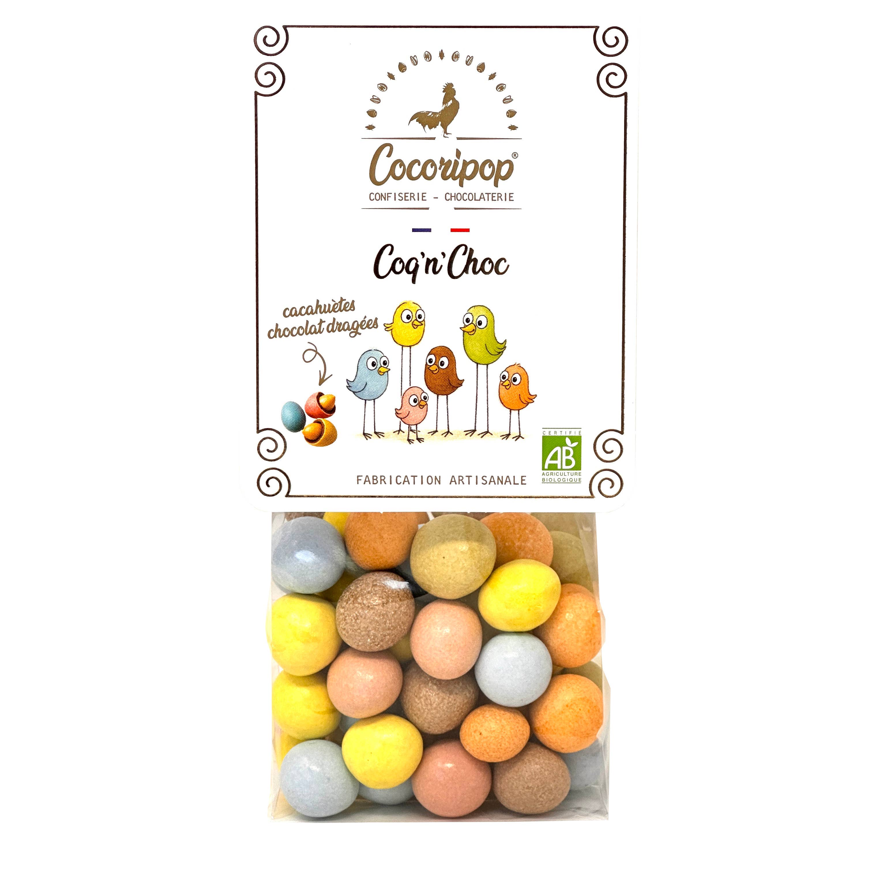 Cocoripop - Wholesale Cocoa Stirrer - Coq 'n' Choc (chocolate-coated peanut)1