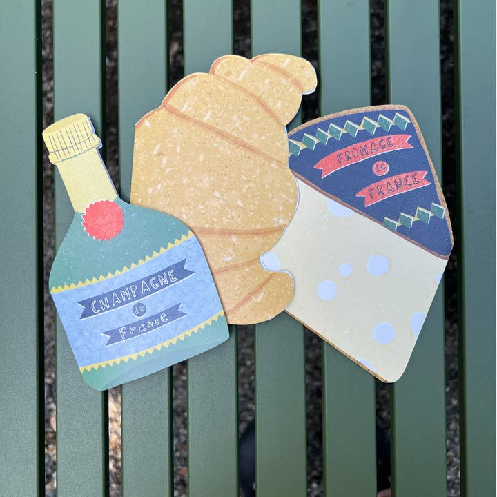 Isatopia - Wholesale Everyday Greeting Card - Croissant Card - French Collection Die Cut3