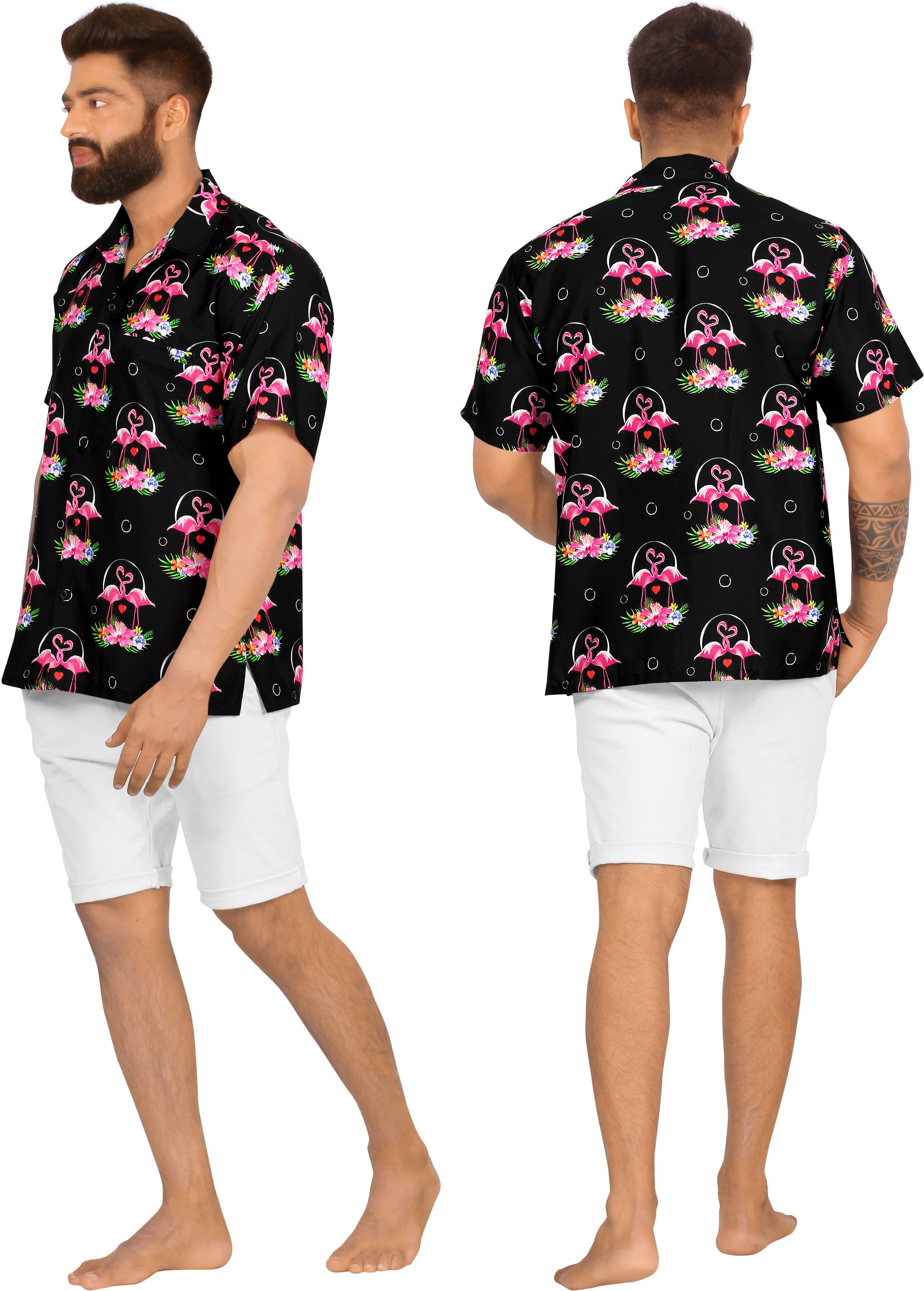 HAPPY BAY Men's Holiday Beach Shirts M Valentine Coal for wholesale on Faire2