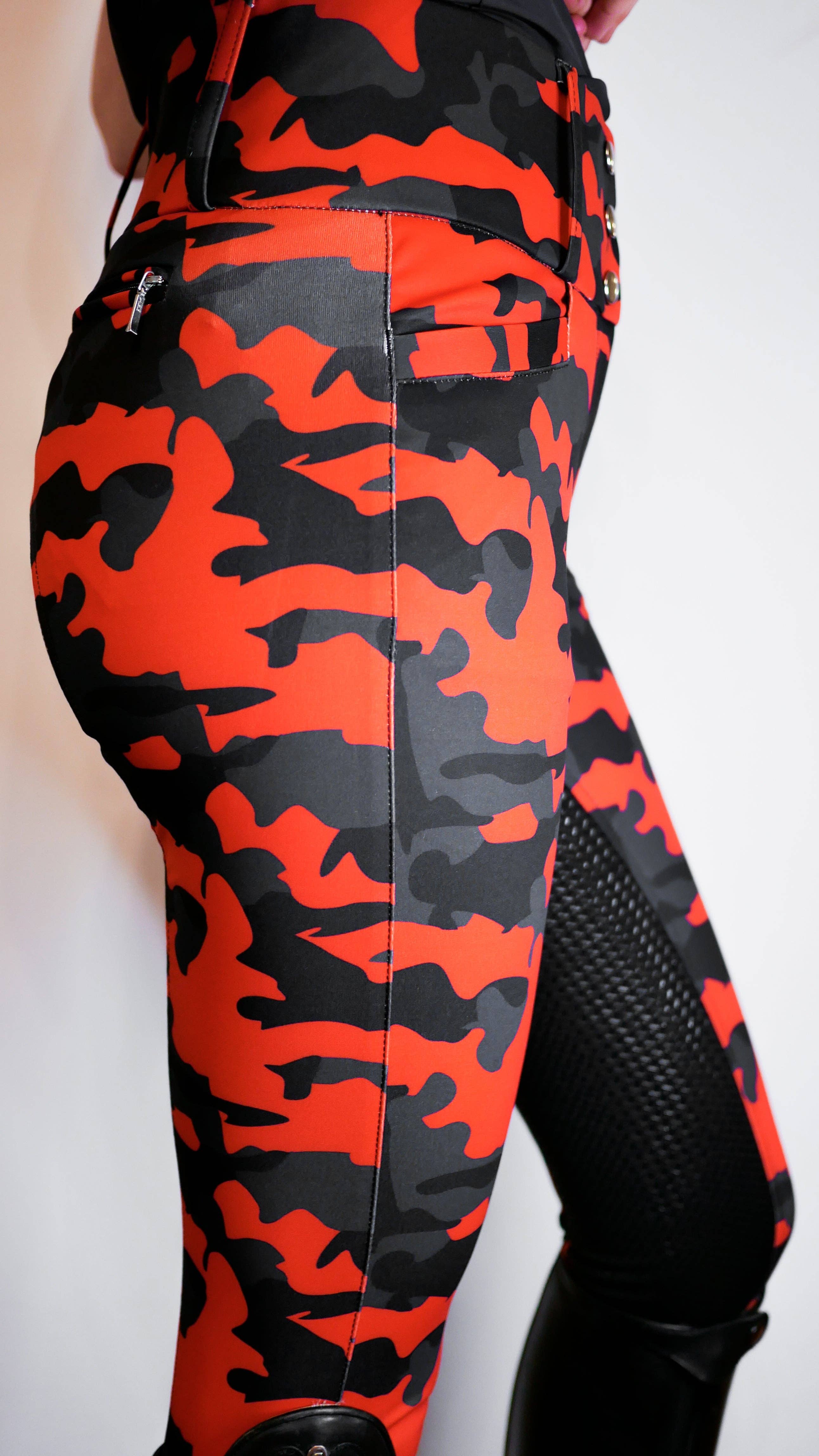 Evitoc Equestrian - Vendita all'ingrosso Pantalone - Donna - Breeches Evitoc Red Camou14