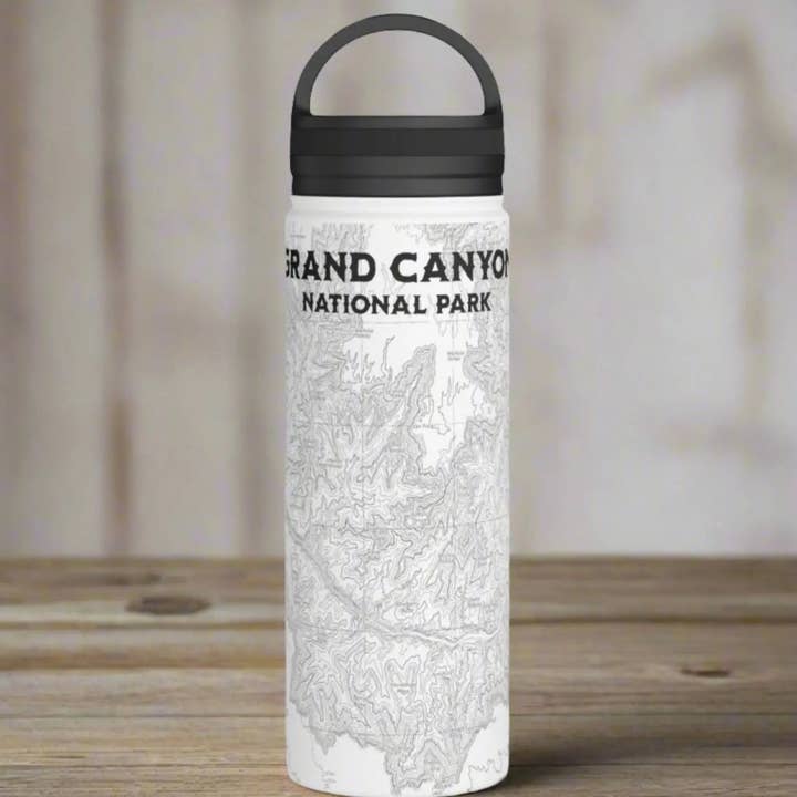 Grand Canyon National Park Stainless Steel Water Bottle (3 Sizes, 3 Lid Options) for wholesale by Park Service Apparel