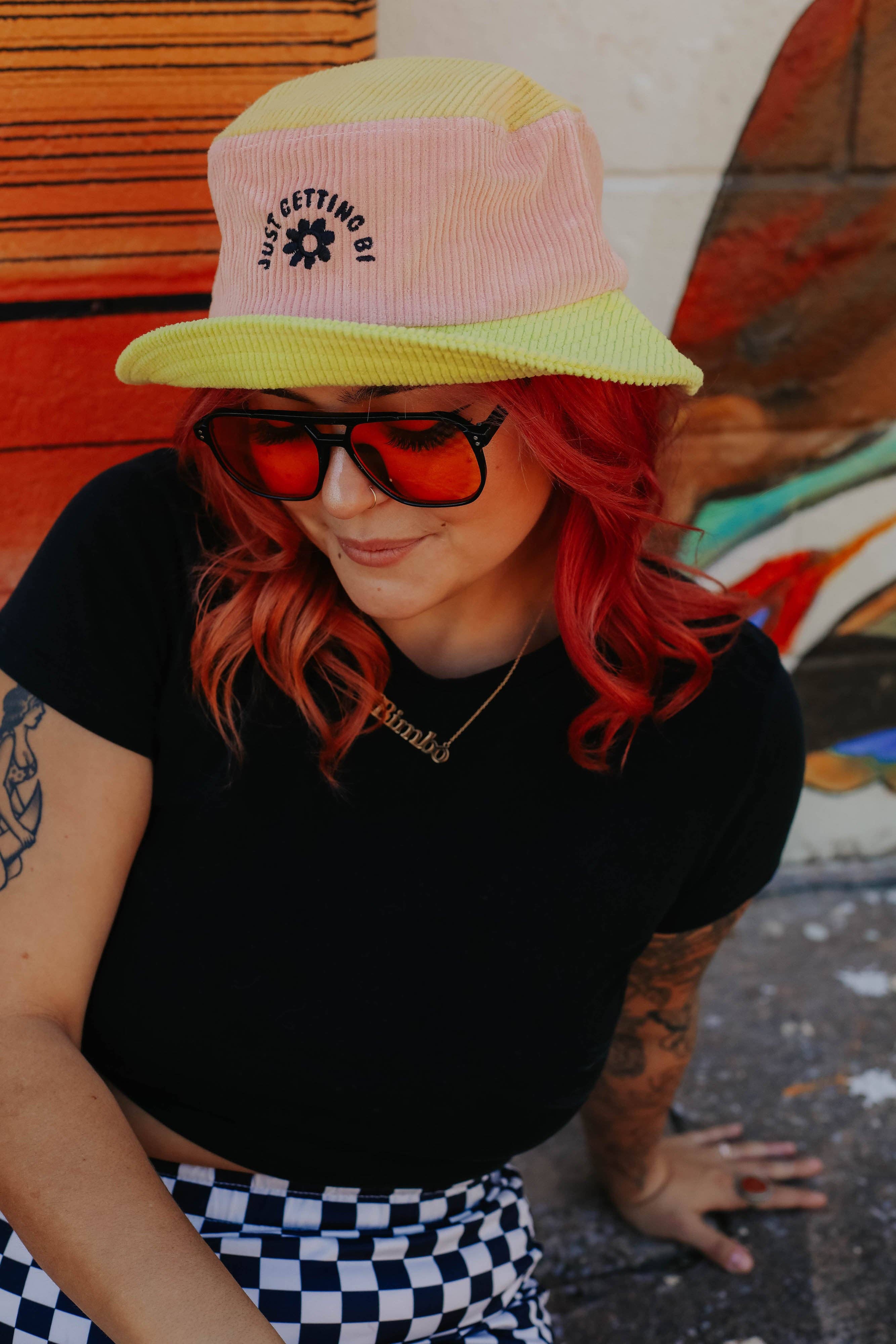 The Peach Fuzz - Wholesale Vissershoedje - Dames - Gewoon een bi-kleurige emmerhoed krijgen2