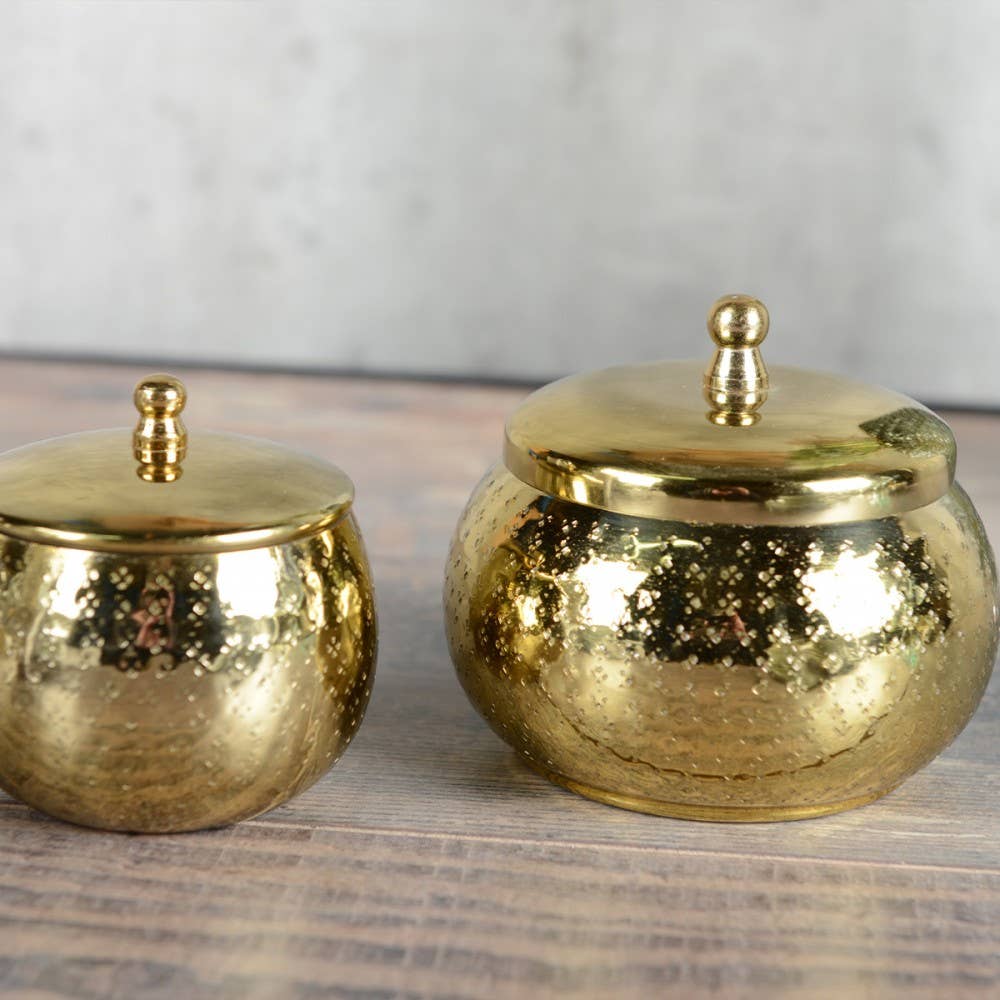 AULICA – Engroshandel Glaslys – Stor rund gylden lys2