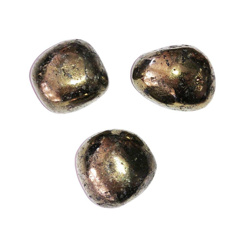 France Mineraux – Engroshandel Spirituelle sten og krystaller – Chalcopyrite tumblede sten0