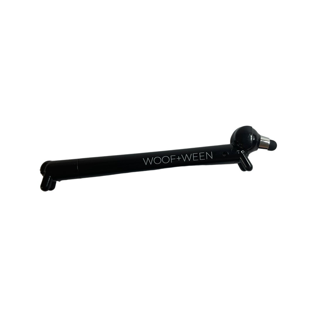 WOOF+WEEN - Vente Stylos - Stylo en forme de teckel avec stylet - encre noire0