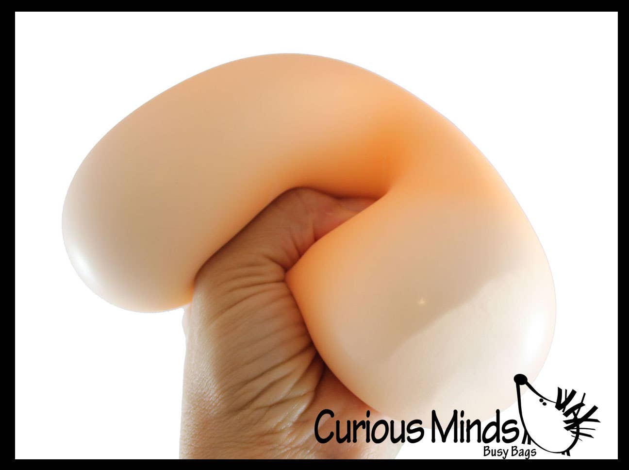 Curious Minds Toys - Wholesale Stress Relief Ball/Dough - 1 Boxed Jumbo 4" Glow in the Dark Doh Filled Stress Ball -6