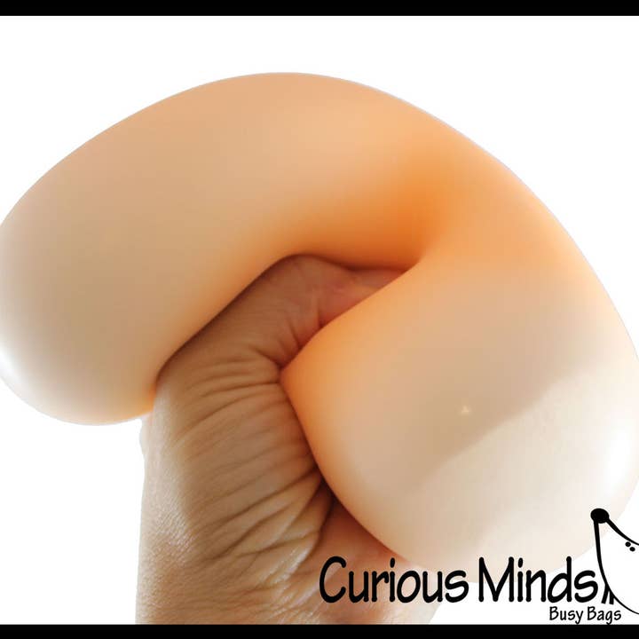 Curious Minds Toys - Wholesale Stress Relief Ball/Dough - 1 Boxed Jumbo 4" Glow in the Dark Doh Filled Stress Ball -6
