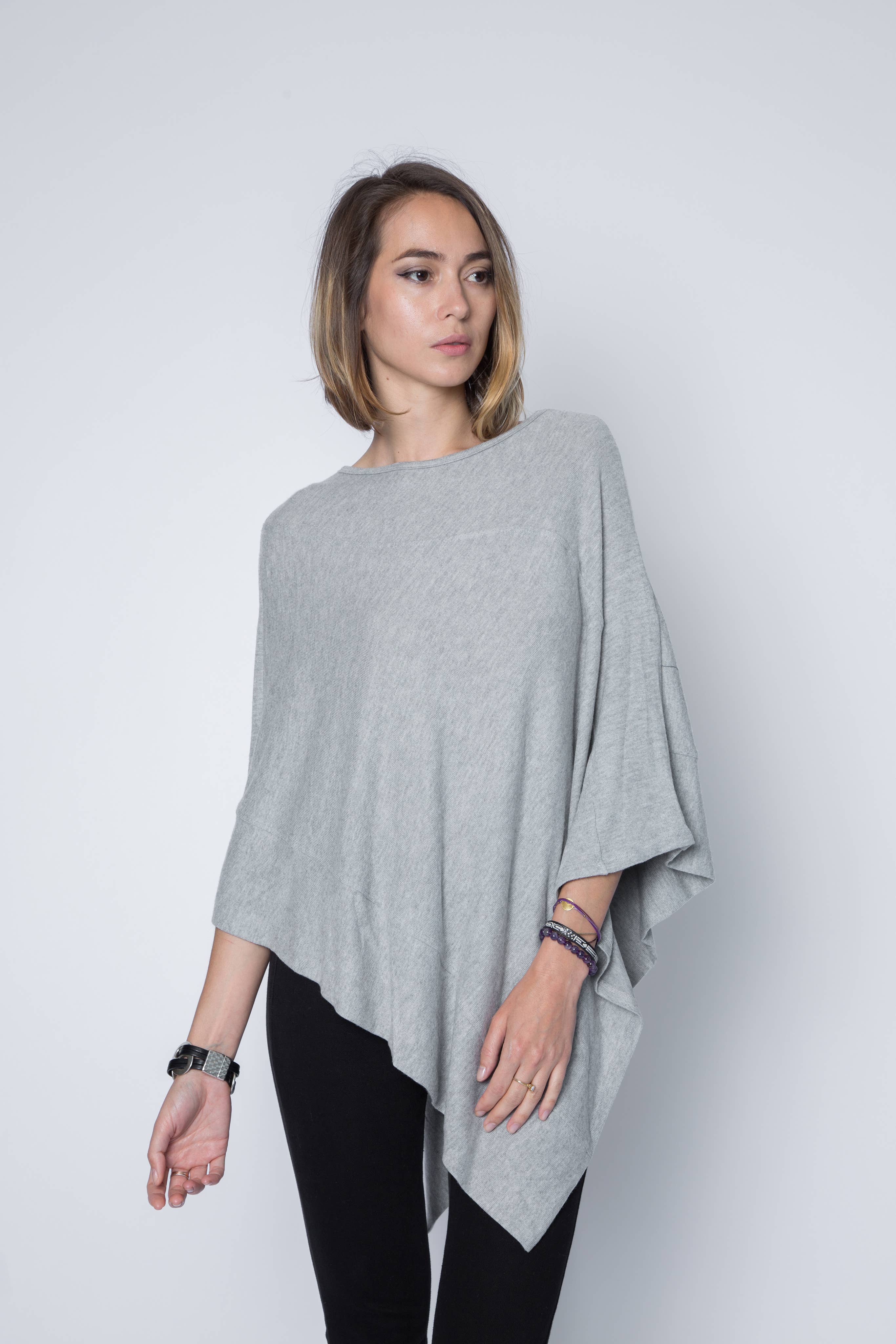 Adelyn SF - Wholesale Poncho - Women's - Poncho Sweater Wrap ( Long )8