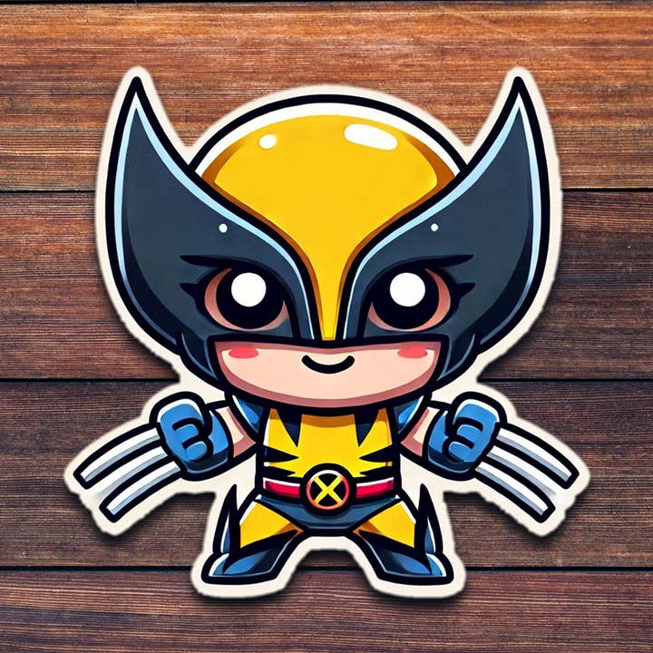 ADH Stickers - Wholesale Sticker - Kawaii Wolverine Xmen Hero - Wholesale Die Cut Vinyl Sticker0