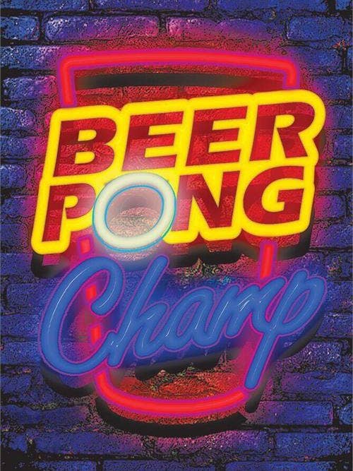 Beer Pong Neon Non-Flocked Blacklight Poster 24" x 36" for wholesale by Scorpio Posters