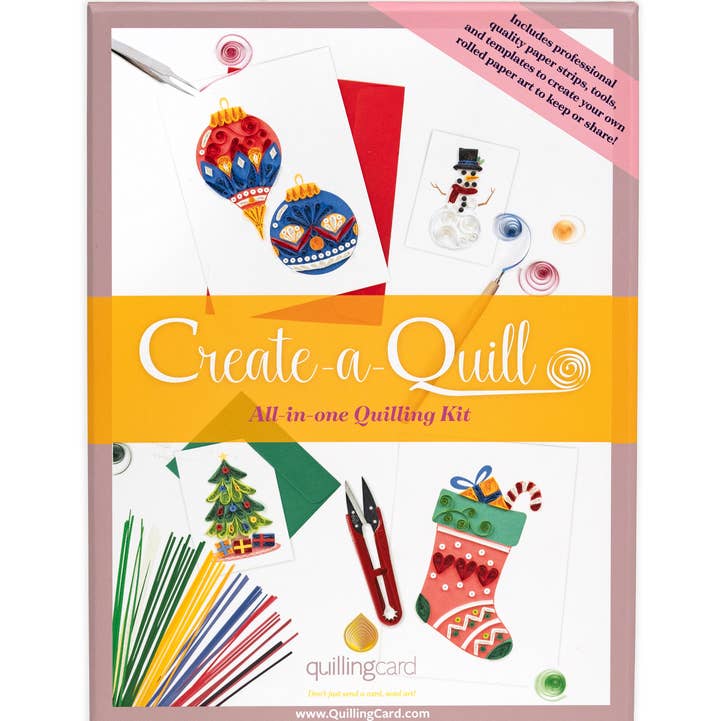 Quilling Card - Wholesale DIY Craft Kit - Create-a-Quill DIY Kit:  Holiday0