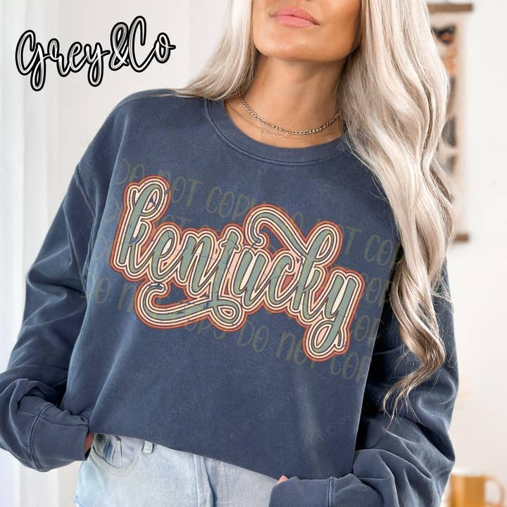 Retro Kentucky Sweater for wholesale by Grey&Co