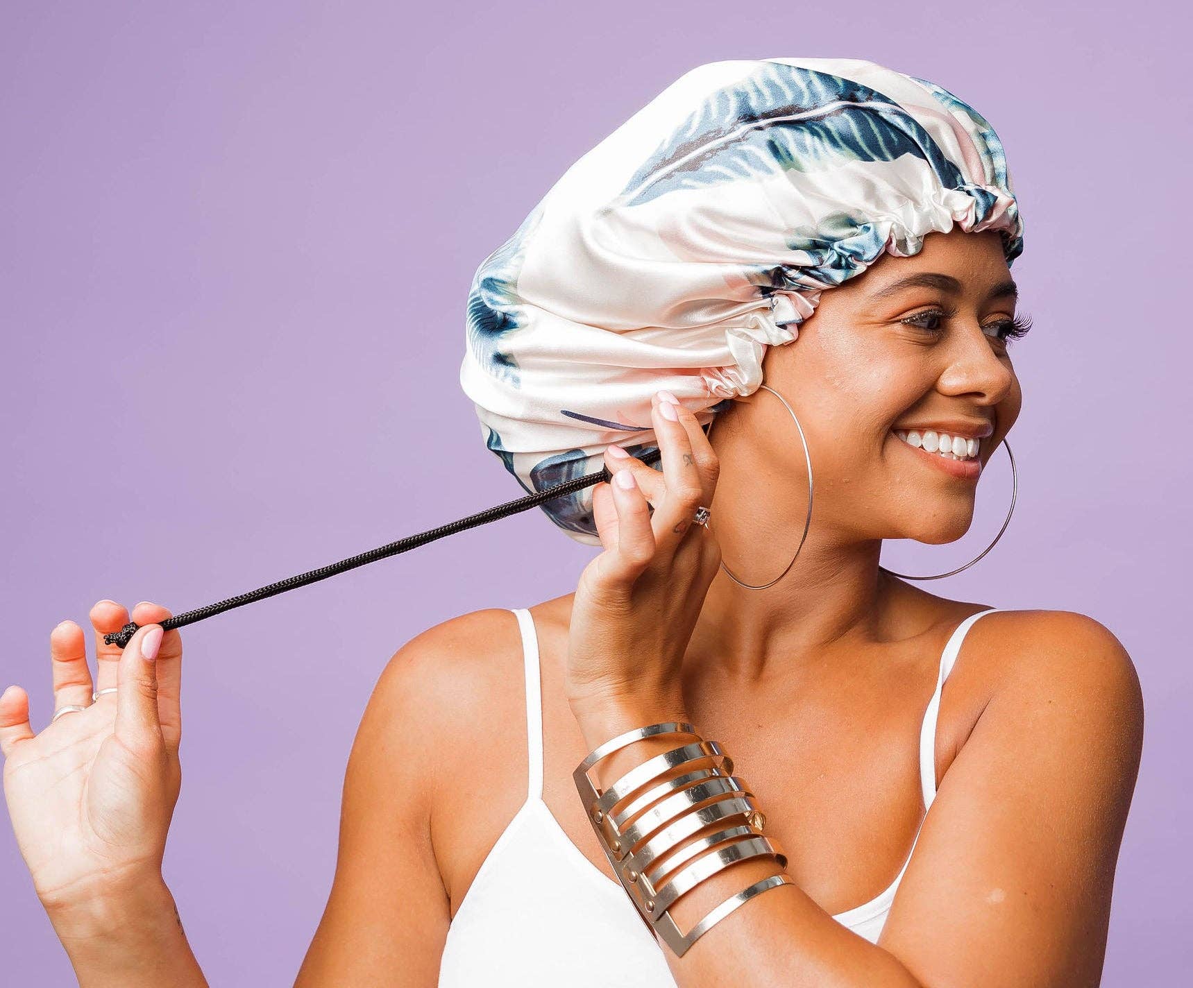 Glow by Daye - Wholesale Sleep Cap / Bonnet - Women's - G x D Adjustable Satin Bonnet73