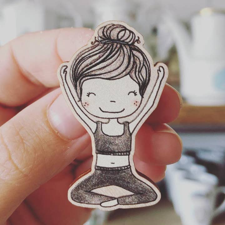 Holzstift - Yoga für den Großhandel von Bodesigns