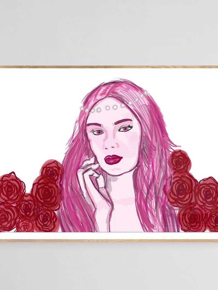 Aphrodite GoddessLove Greek Mythology,Monochrome Artwork for wholesale by Akesonscreations