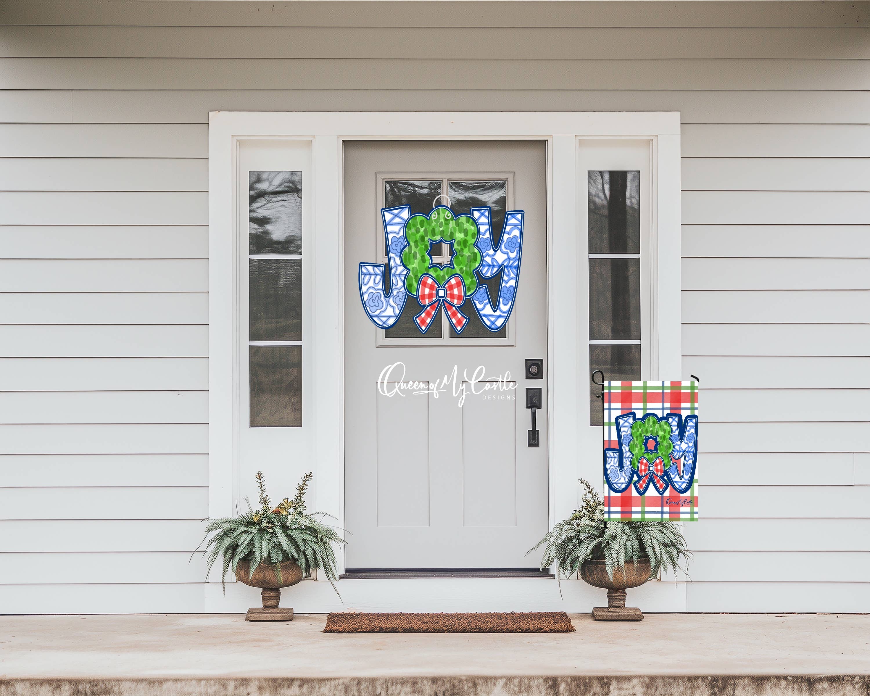 Queen of My Castle Designs - Wholesale Deurhanger - Deurhanger voor Kerstmis - Kerstdecoratie - Chinoiserie-hanger2