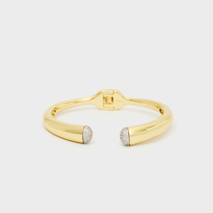OPENABLE DIANA BRACALET WITH STONES GOLD - N66 for wholesale by NALI'