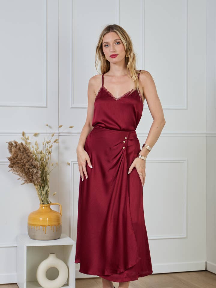 LULUMARY - Vendita all'ingrosso Gonna - Donna - Gonna lunga fluida SK86321