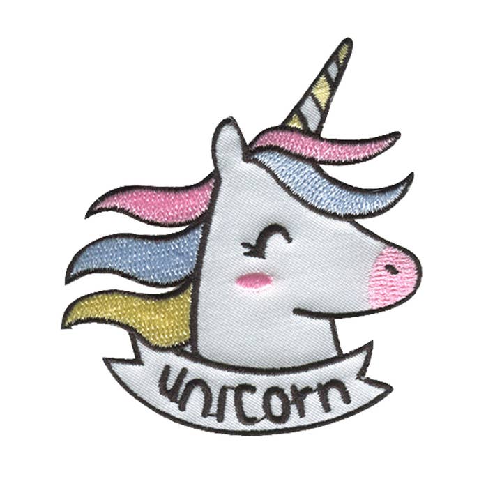 Patches/thermocollants - tête de licorne et de licorne pour la vente par Catch the Patch