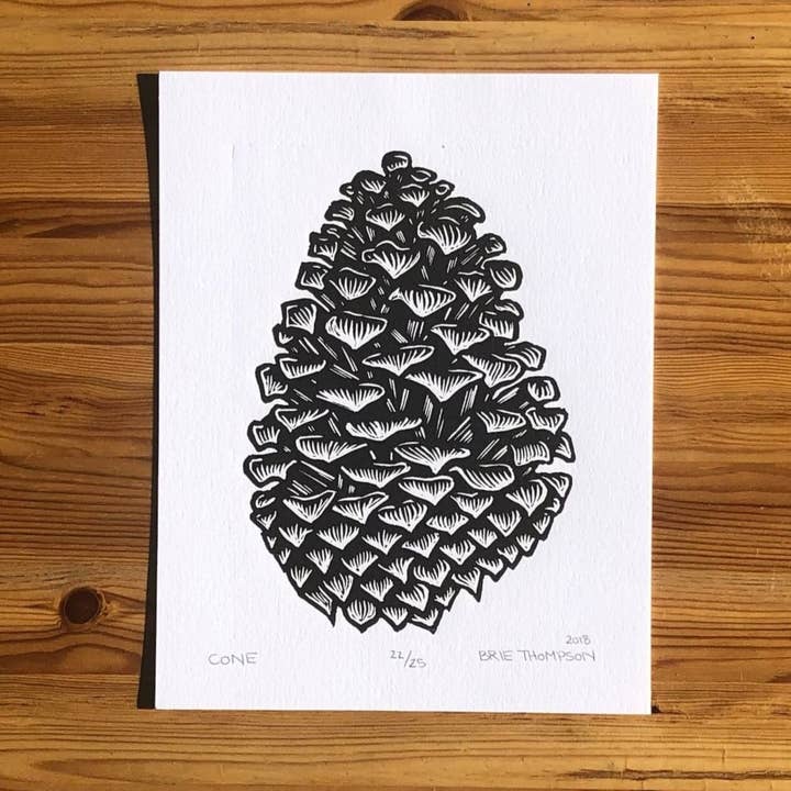 Cone (Screen Print) for wholesale by Lake Effect Press