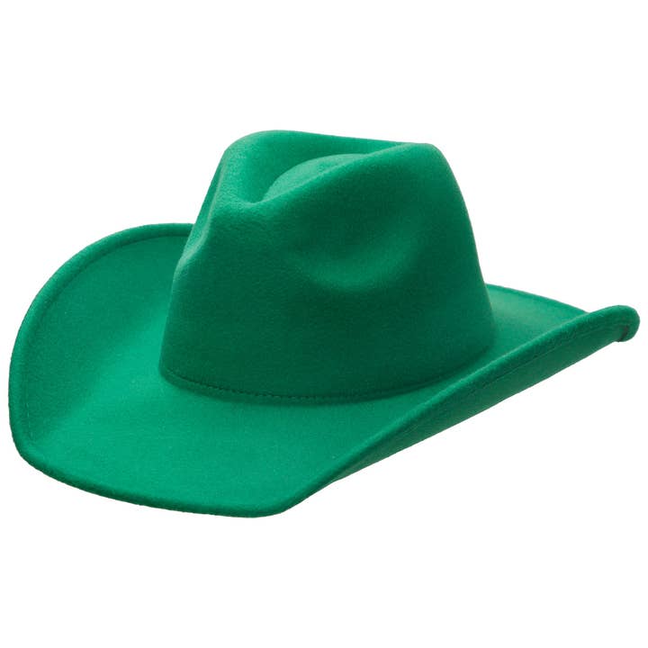 Cap Zone - Wholesale Cowboy Hat - Unisex - Blank Solid Felt Yeehaw Cowboy Hat8