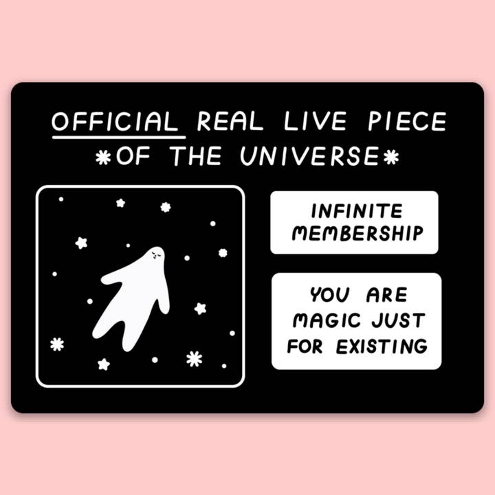 Piece of the Universe Sticker for wholesale by Tender Ghost