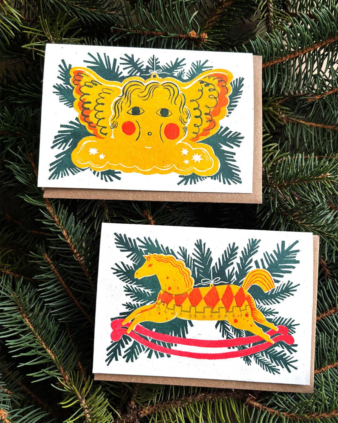 Lillian Melcher – wholesale Season’s Greetings card – Angel Ornament Card2