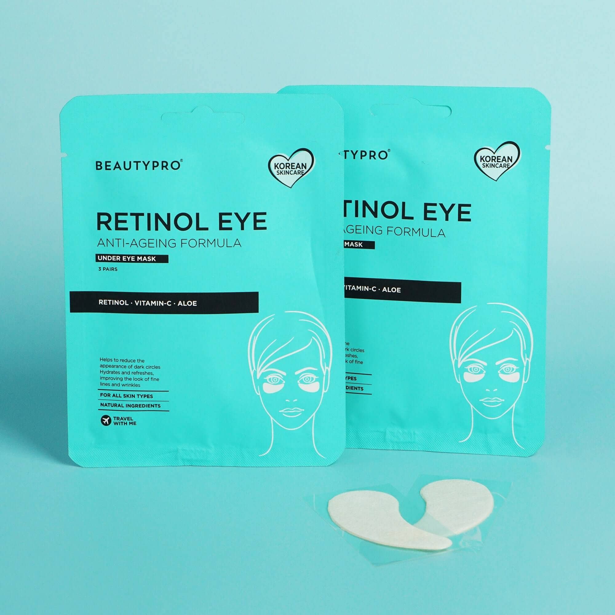 BEAUTYPRO – wholesale Eye treatment mask – RETINOL Under Eye Patch (3 pairs)10